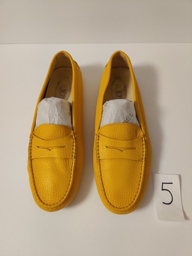 Tods yellow leather loafers - tods, 40