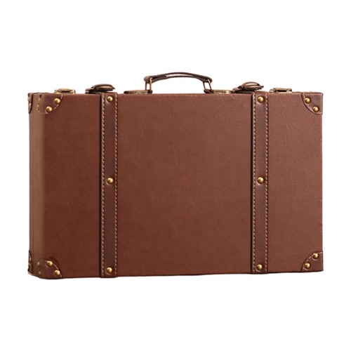 Vintage style suitcase box - vintage,