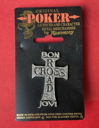 Bon jovi crossroad cross pin - bon,
