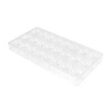 24 Holes Semi Sphere Chocolate Mould Polycarbonate Chocolate Bar Mold Half 7651