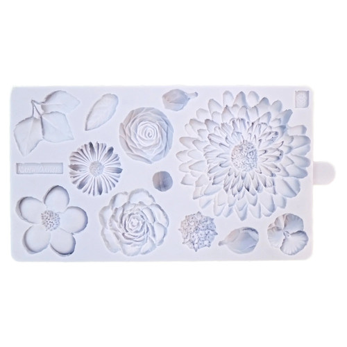 Buttercream flowers mould - buttercream,