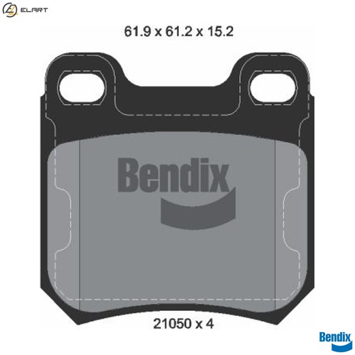 Brake pad set disc - pad,