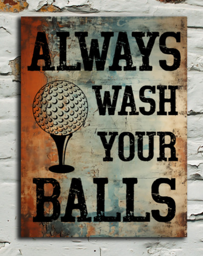 Always wash your balls - always,