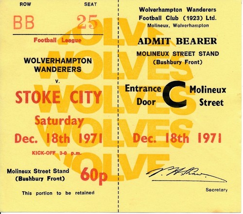 Ticket wolves stoke city - ticket:,