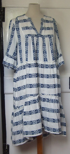 Blue white aztec print - aztec,