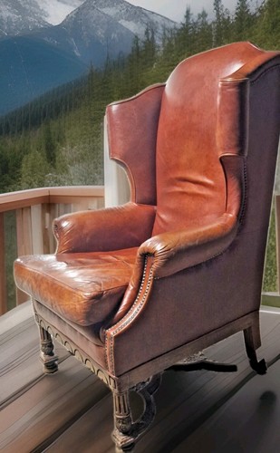 Vintage wingback warm aged - vintage,