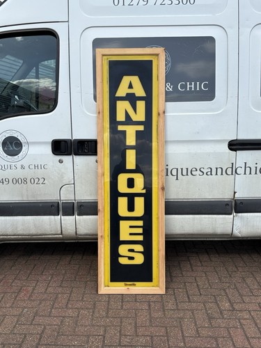 Huge old antique shop sign - huge,