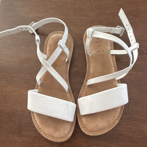 Next girls white strappy - next,