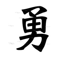 Japanese Bravery Symbol Vinyl