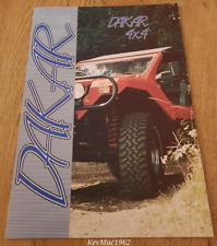 DAKAR 4x4 car sales brochure