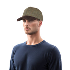 Premium Wool Baseball Cap for Men & Women - Tweed Plaid Check Pattern