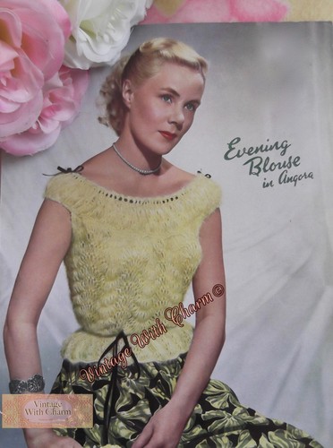 Vintage 1950s lady evening - vintage,