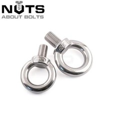 M6 M8 M10 M12 M16 M20 M24 M30 LIFTING EYE BOLTS A2 STAINLESS STEEL