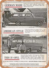 METAL SIGN - 1959 Opel Caravan German Made American Style Vintage Ad