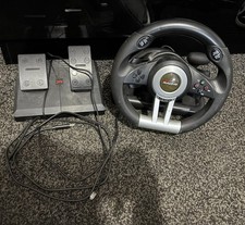 X Rocker XR Racing Steering Wheel With Pedals Compatible with PS4, PC, Xbox, One