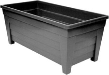 2 x Black Grosvenor Trough