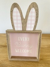 Easter Home Decor Pink Wooden