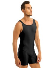 Mens Bodysuit Sleeveless Boxer