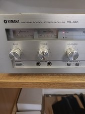 YAMAHA CR-620 NATURAL SOUND STEREO RECEIVER.  VOLUME CRACKLES BUT WORKS WELL.