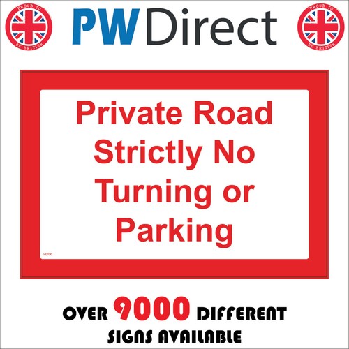 Sign private road - road, no