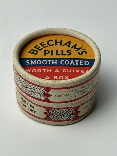 Vintage beecham pills box - vintage,
