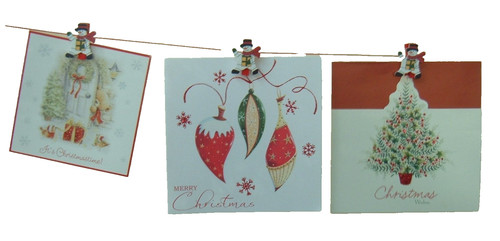 Christmas card pegs - christmas, pegs,
