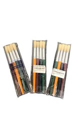 Major Brushes Children's Paint Brushes (Chunky), Set of 12 in 4 Colours