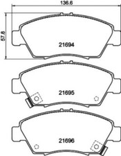 Mintex MDB1610 Brake Pad Set Front LH/RH