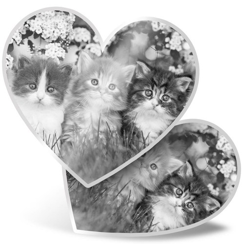 Heart stickers bw - cm,
