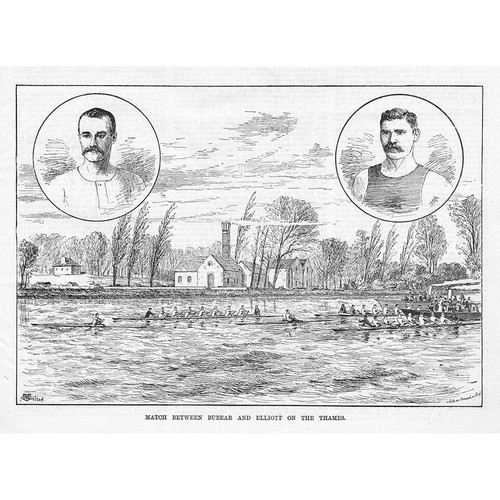 Rowing match between bubear - match, &
