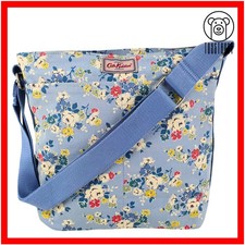 Cath Kidston Zipped Messenger Cross Body Bag Floral Clifton Rose Canvas CP63