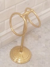 Vintage Brass Towel Stand