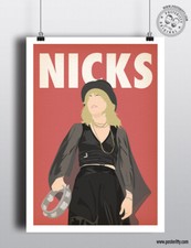 STEVIE NICKS Fleetwood Mac Music Icon Minimalist Poster Posteritty Minimal Print