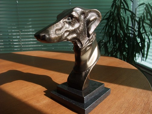 Vintage bronze greyhound - bronze,