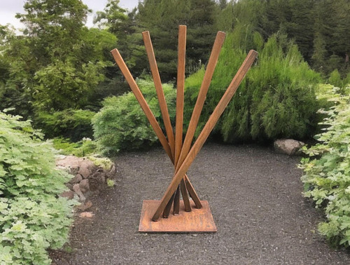 Modern rusted metal - rusted,