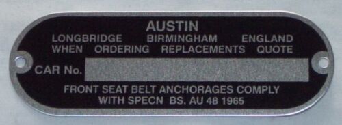 Classic mini chassis plate - classic,