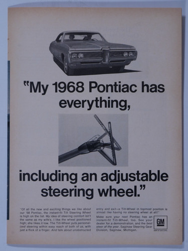 1968 pontiac tilt steering - 1968,
