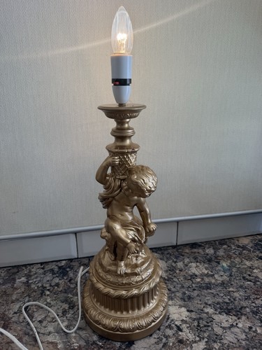 Vintage cherub style lamp - cherub-style,