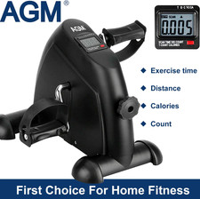 Agm Mini Exercise Bike Pedal Exerciser Arm Leg Cycle Machine Adjustable