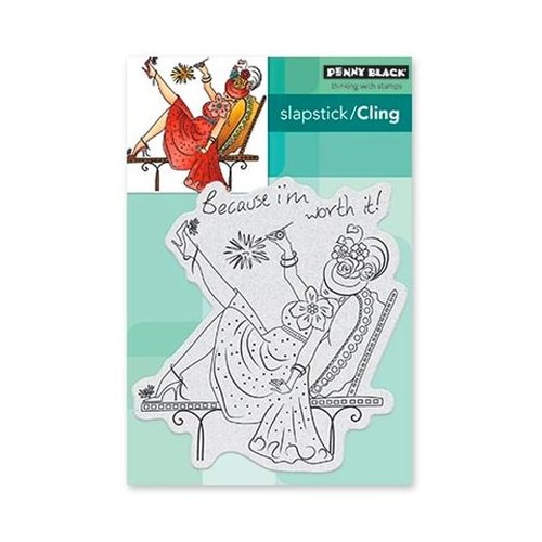 Penny black cling rubber - black,