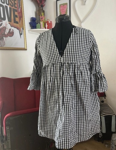Zara gingham playsuit dress - zara,