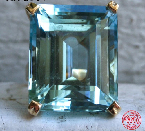 925 sterling silver aquamarine - 925,