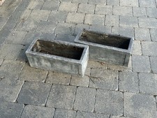 2 x Stone Effect Window Boxes/flower Pots
