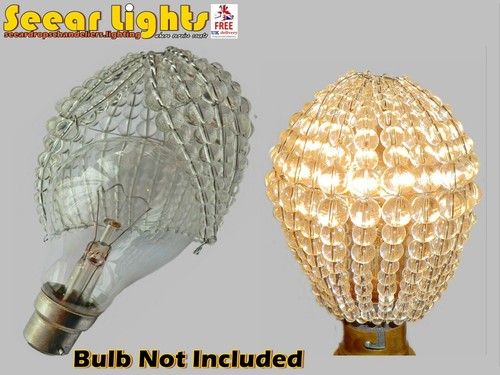 Chandelier glass clear beads - chandelier,