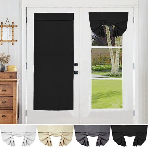 Blackout door curtain - door, up