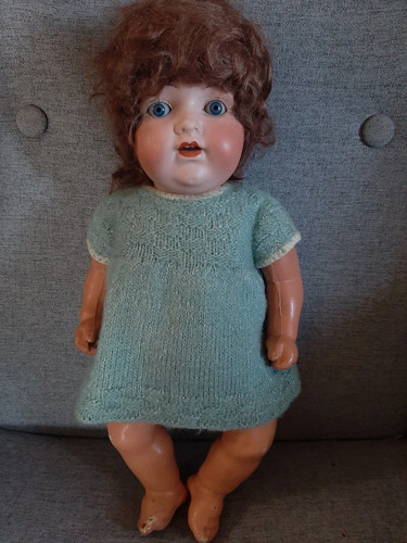 German bisque head - 15.5", a.m.