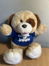 Vintage Giggle N Jiggle Soft Toy Dog Battery Operated Giggling Moving Toy