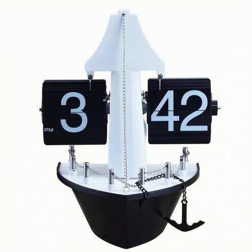 Sailboat flip clock - flip, old-school