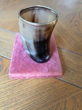 ANTIQUE BOVINE HORN BEAKER