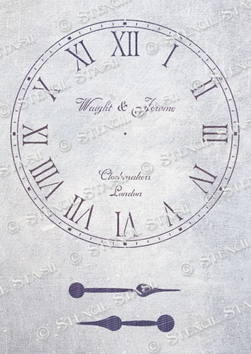 Clock face stencil sizes - stencil, 4